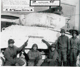 Col Jimmie Leach and Blockbuster, Jan 1945 somewhere in Germany